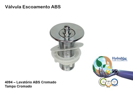 Válvula Escoamento ABS Cromado - 4094 - Imagem 2
