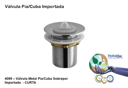 Válvula Pia/Cuba Importada - 4099 - Imagem 2