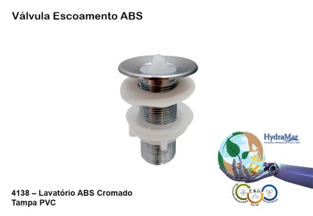 Válvula Escoamento ABS Cromado - 4138 - Imagem 2
