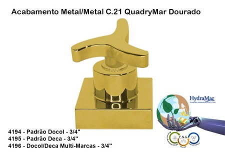 Acabamento QuadryMar Dourado - 4194 4195 4196 - Imagem 2