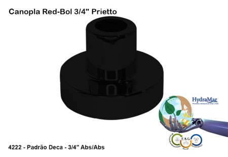 Canopla Red-Bol 3/4" Prietto - 4222 - Imagem 2