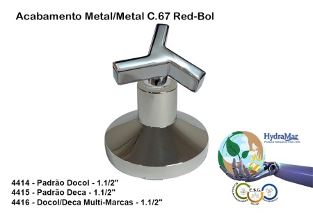 Acabamento Metal/Metal C.67 Red-Bol - 4414 4415 4416 - Imagem 2