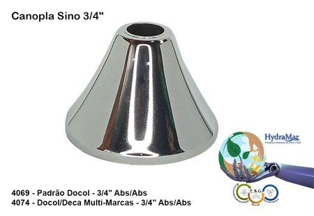 Canopla Sino 3/4" - 4069 4074 - Imagem 2