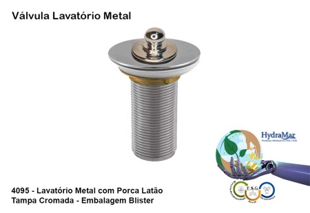 Válvula Lavatório Metal - 4095 - Imagem 2