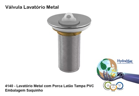 Válvula Lavatório Metal - 4140 - Imagem 2