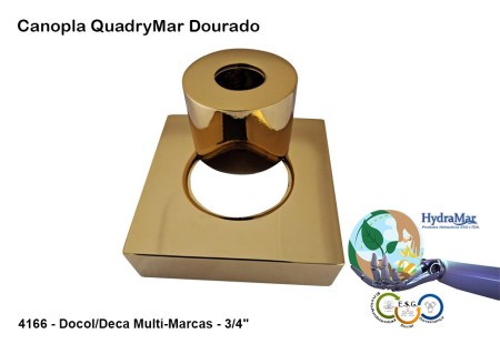 Canopla QuadryMar Dourado - 4166 - Imagem 2