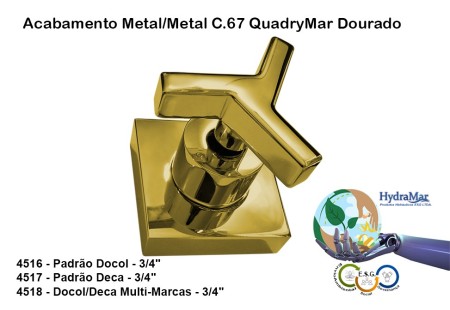 Acabamento C.67 QuadryMar Dourado - 4516 4517 4518 - Imagem 2