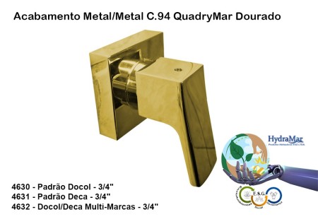 Acabamento C.94 QuadryMar Dourado - 4630 4631 4632 - Imagem 2