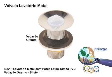 Válvula Lavatório Metal - 4661 - Imagem 2