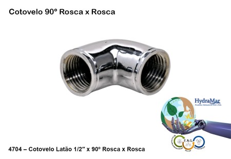 Cotovelo 90º Rosca x Rosca - 4704 - Imagem 2