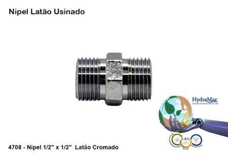 Nipel Latão Usinado - 4708 - Imagem 2