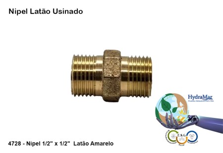 Nipel Latão Usinado - 4728 - Imagem 2