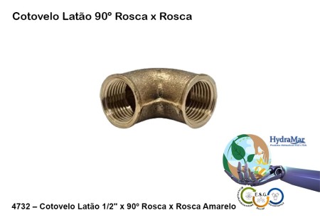 Cotovelo Latão 90º - 4732 - Imagem 2