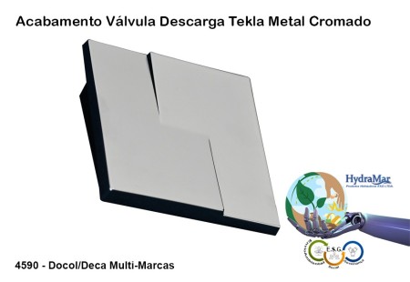 Acabamento Válvula Descarga Tekla Cromado - 4590 - Imagem 2