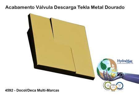 Acabamento Válvula Descarga Tekla Dourado - 4592 - Imagem 2
