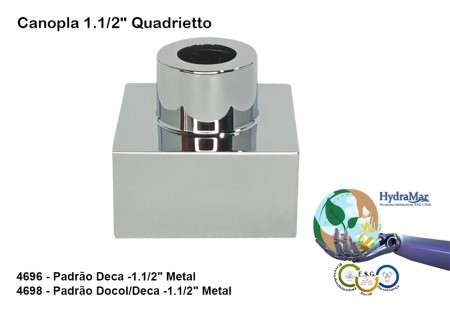 Canopla 1.1/2" Quadrietto - 4696 4698 - Imagem 2