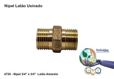 Nipel Latão Usinado - 4730 - Imagem 2