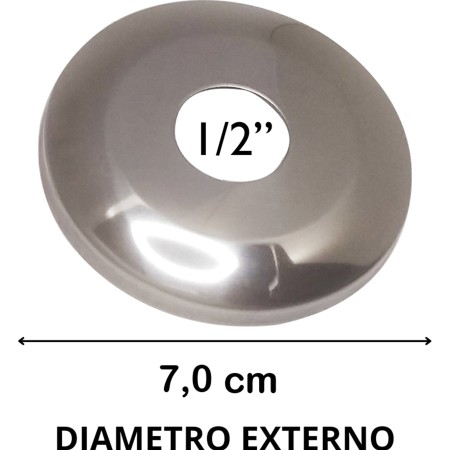 Canopla Super -  INOX 304 - Redonda - 4756 - Imagem 2