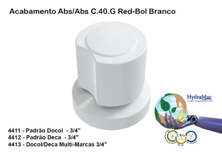 Acabamento C.40.G Red-Bol Branco - 4411 4412 4413 - Imagem 2
